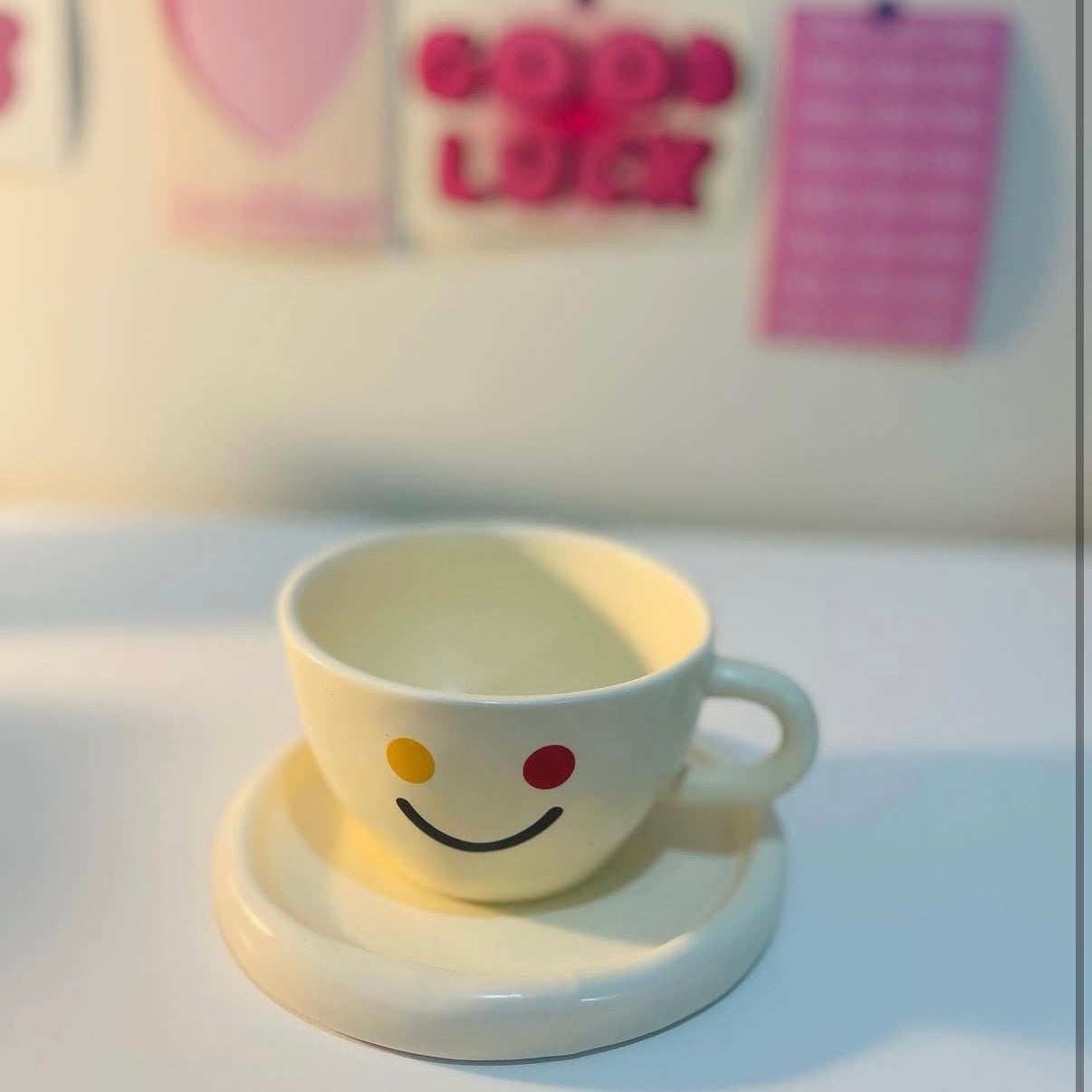 Happy face mug