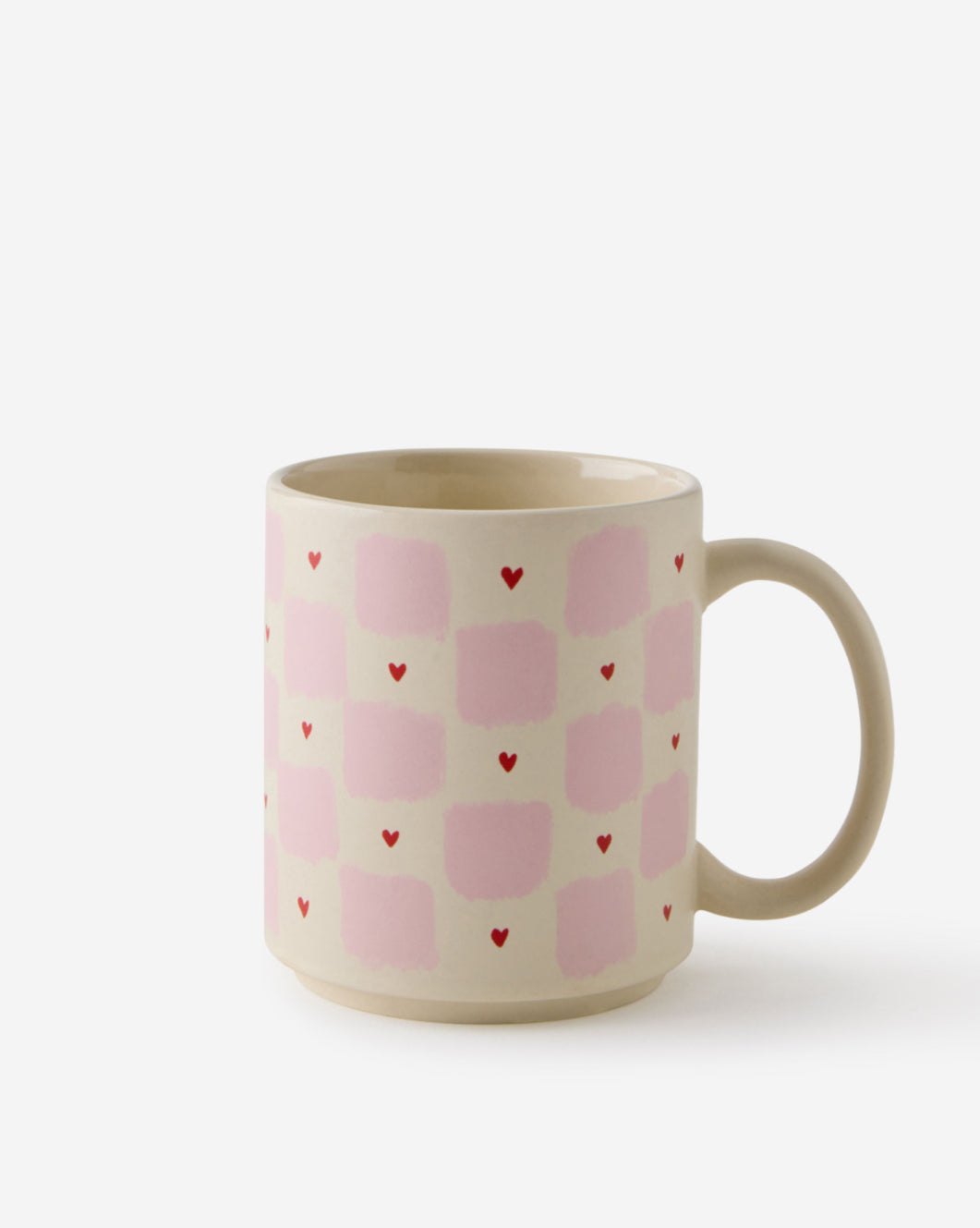 Checkboard Hearts Mug